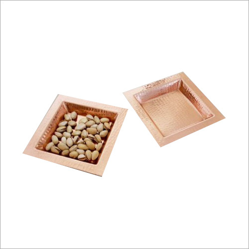 तांबे का चौकोर थाली