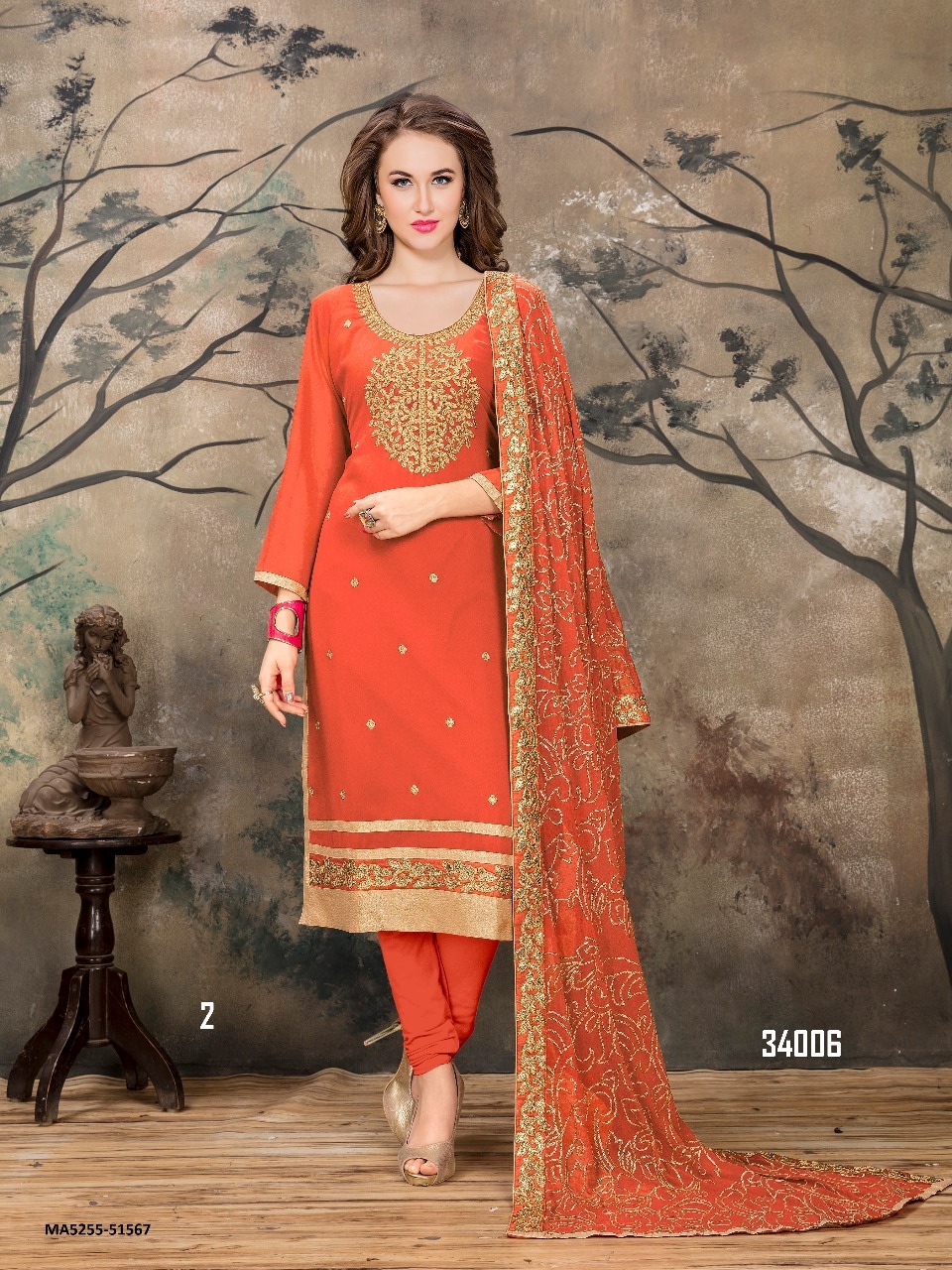 Sethnic Georgette Heavy Suit Wholesaler