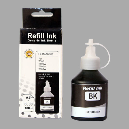 Inkjet Printing Ink - Pigment Ink, 100 ml Bottle | Black Refill Ink for Clear and Precise Printing