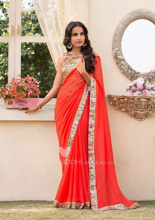 Satin Surat Wholesale Shop Of Chiffon Sarees