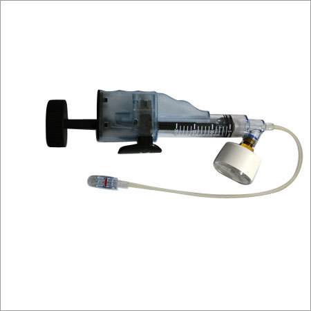 Balloon Inflation Device - 20ml & 30ml Capacity, Disposable Plastic Design for Angioplasty | Ergonomic Grip, Analog Pressure Gauge, Max Pressure 30atm & 40atm