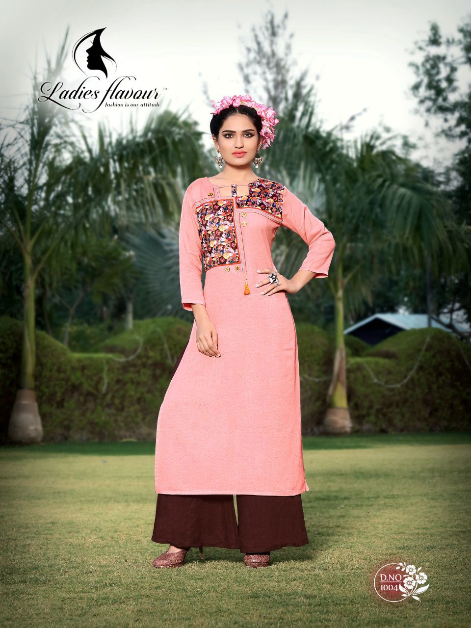 Yellow And Red Rayon Kurtis