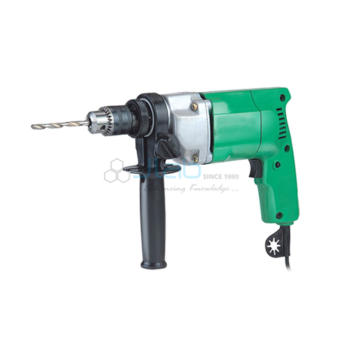 Power Hand Drill - 600 W, 10mm Capacity, Green Metal & Plastic - Heavy Duty, Dual Function Impact & Regular Drilling, 2.1 kg Weight, 1,250 RPM No-Load Speed, Adjustable 360° Side Handle