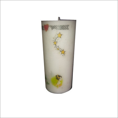 टैटू प्रिंटेड मोमबत्ती