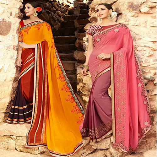Georgette Wedding Designer Saree