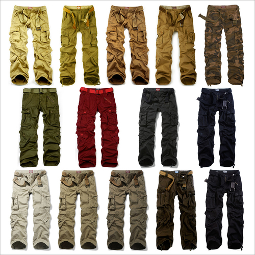 पुरुषों के लिए सादा कार्गो पैंट