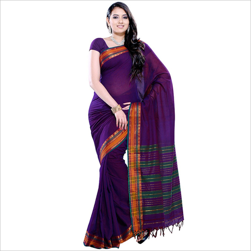 Womens Cotton Saree with Border