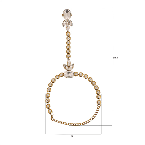 Fancy Bracelets - Brass Gold Plated, 6-8 Inches | Alluring Look, Comfortable Fit, Elegant Design, Lightweight With Cubic Zirconia Stones