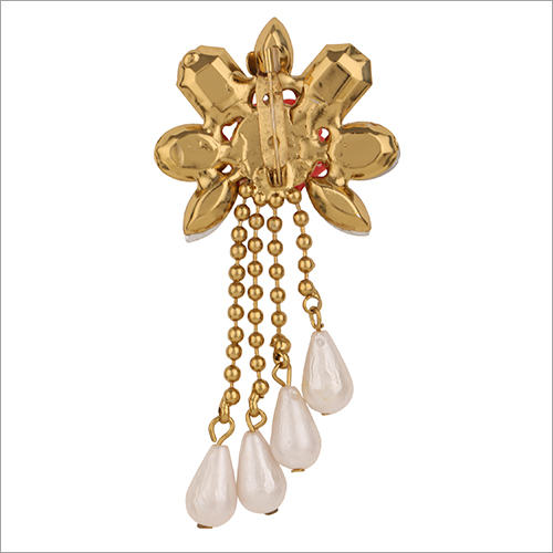 Crystal Poppy Brooch