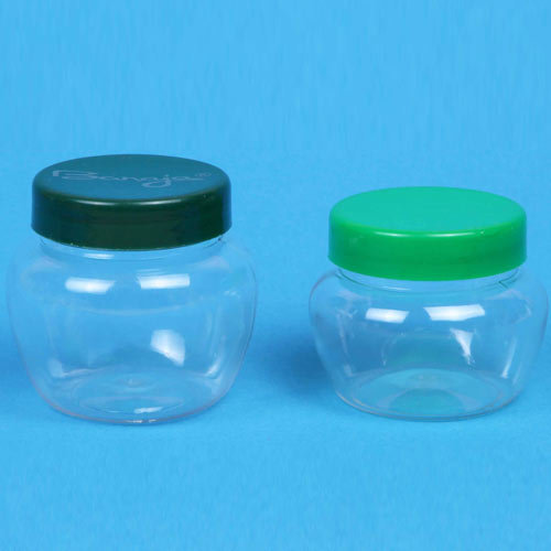Pet Apple Gel Jar - Plastic, Height: 25.4 - 127 mm | Round Shape, Ideal for Storing Cream and Gel, Customizable Specifications Available