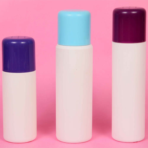 PAT Talcum Container - Plastic, 50 ml, 100 ml, 150 ml Sizes | No Leakages, Lightweight Design, Easy Portability, Round Shape