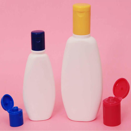 HDPE Oval Bottle - HDPE Material, Available in 50ml, 100ml, 250ml, 500ml Sizes | Strong Design, Ideal for Lotions, Shampoos, Oils