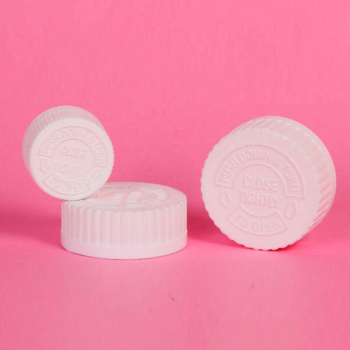 Child Resistant Caps - Plastic Material, Dual Color Options | High Durability, Seamless Finish, Effortless Opening For Oils And Syrups