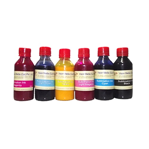 100 ml Sublimation Ink - Cyan, Black, Light Magenta, Light Cyan, Magenta, Yellow | Vivid Color Gamut, Superior Penetration, Excellent Printability