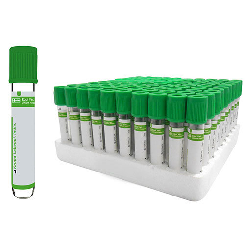Lithium Heparin Tube - Plastic, 4ml / 5ml / 10ml Capacity | Manual Operation, Portable, Durable, Liquid Spill Protection