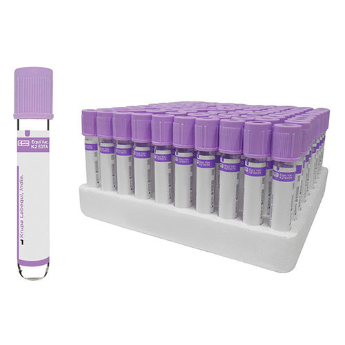 K2 EDTA Tube - Plastic, Various Sizes, Manual Operation | Hygienic, Sterile, Easy to Use for Clinical Hematological Examination