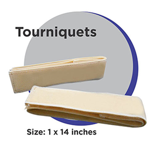 Lab Tourniquet - Manual Operation, Portable Design, Light Weight 10-150 Grams | Smooth Surface Finish, Ideal for Hospital & Laboratory Use