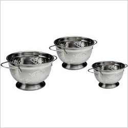 SS Deep Colander Leaf Colander