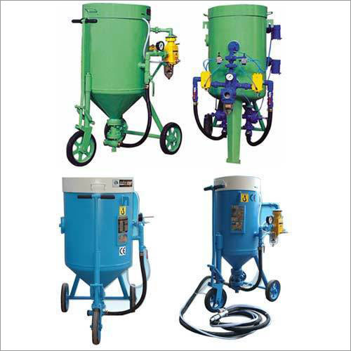 Portable Sand Blasting Machine - Abrasive Capacity: 1000 Kg, Dimensions: 1615x765 Mm, Volume: 284 Ltrs | Durable, Efficient, Remote Control, Portable