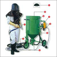 Portable Sand Blasting Machine - Abrasive Capacity: 1000 Kg, Dimensions: 1615x765 Mm, Volume: 284 Ltrs | Durable, Efficient, Remote Control, Portable