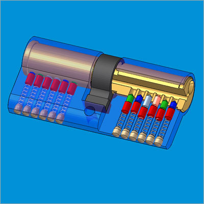 कॉम्पैक्ट पिन सिलेंडर लॉक