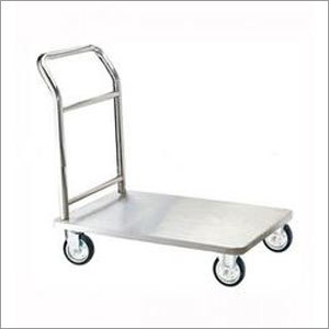 Vial Tray Trolley - Stainless Steel, 12.6 x 9.9 x 1.2 Inches, Polished Silver Finish | Heavy-Duty Metal Design for Industrial Applications