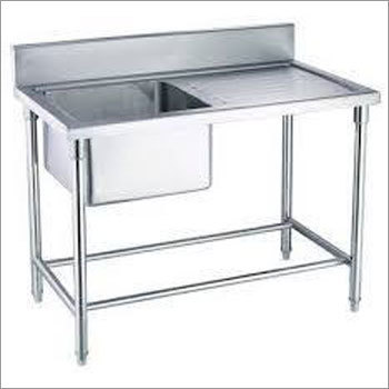 Silver Ss Sink Table By Sonu Industries