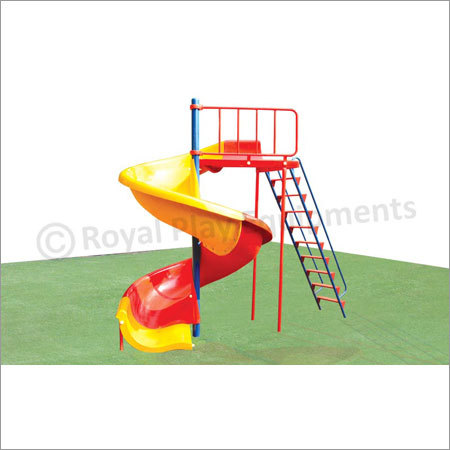 Deluxe Frp Spiral Slide - Color: Multicolor