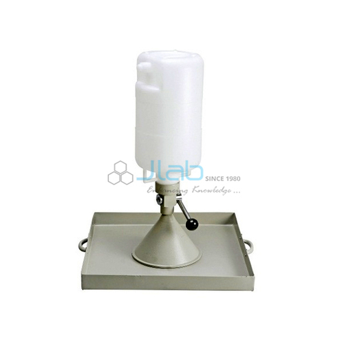 Cone Apparatus - 305mm Diameter Metal Cylinder, Two Identical Cones | Accurate Density Measurement, Clear Plastic End, Centered Valve, Included Accessories