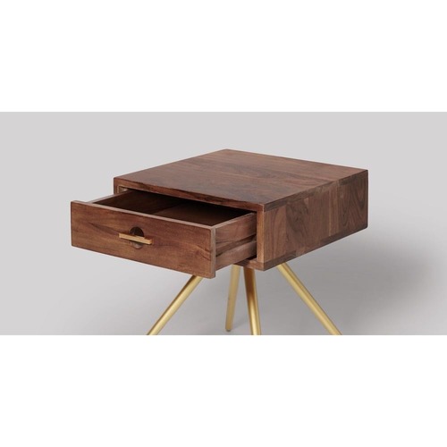 Creative Art Bedside Table With Drawer