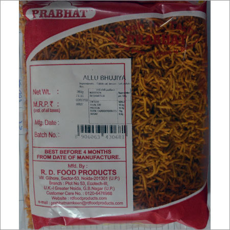 Aloo Bhujia - Potato and Spices, Variable Weight, Yellow Color | Authentic, Crispy, Delicious, Flavorful, Convenient, Spicy, Quality