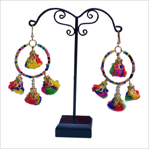Ladies Pom Pom Earring