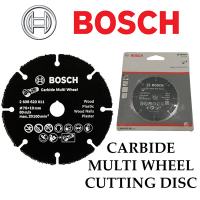 Carbide Grinding Wheel - Tungsten Carbide, 76x10 mm | High-Speed 80 m/s, Efficient Cutting for Wood, Plastic, Metal, Tile