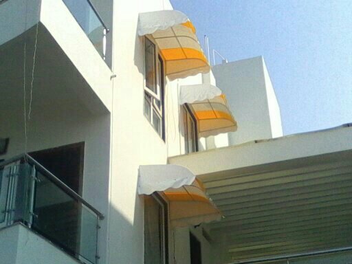 Fixed Window Canopy - Pvc, Waterproof, Round Shape | Multicolor, Fire Retardant, Zero Maintenance, Easy Installation