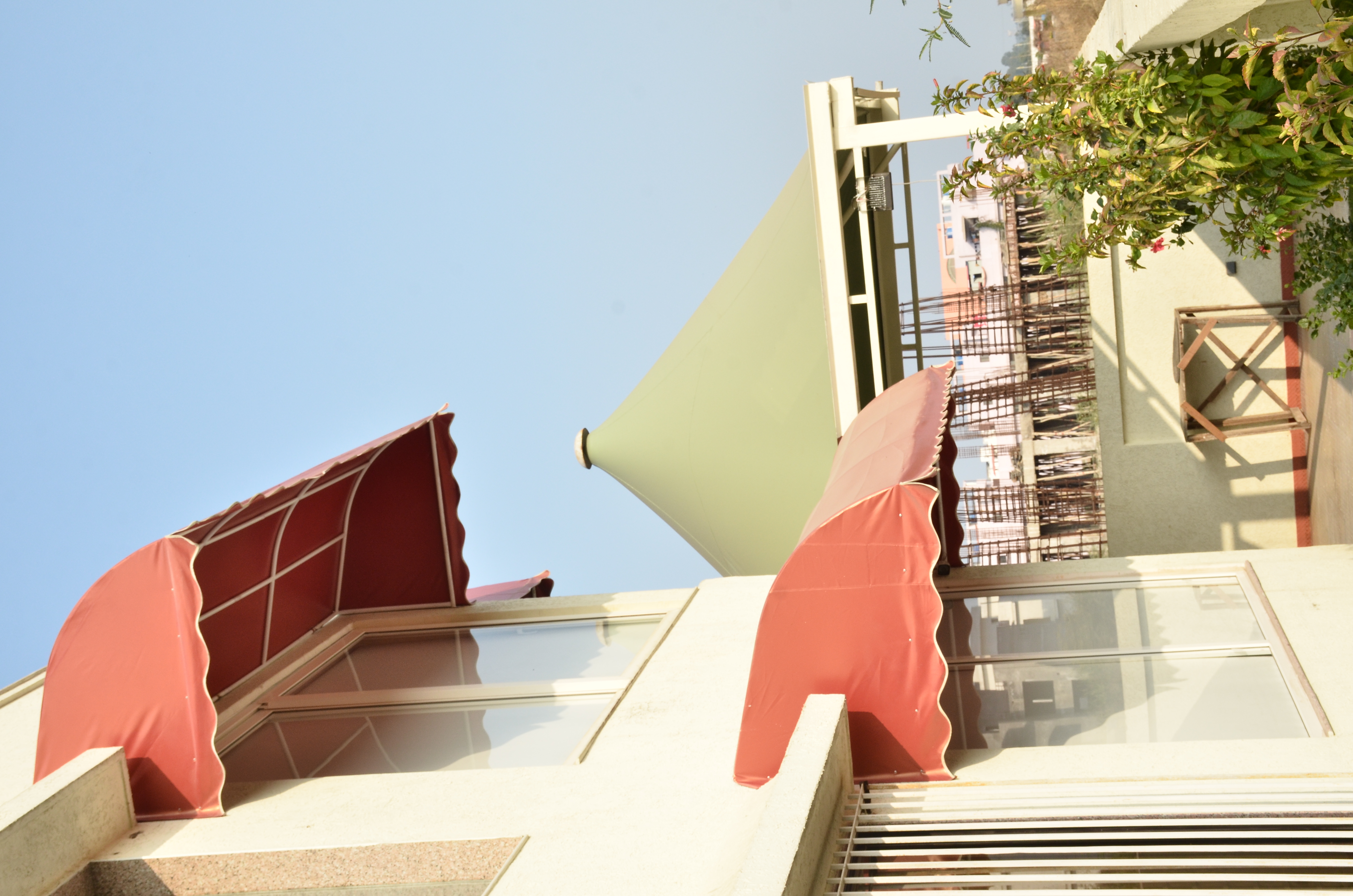 Fixed Window Canopy - Pvc, Waterproof, Round Shape | Multicolor, Fire Retardant, Zero Maintenance, Easy Installation