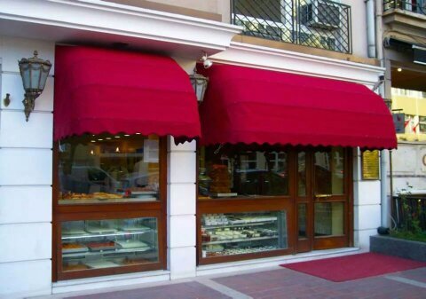 Red Folding Canopy