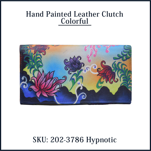 हाथ से पेंट किया हुआ लेदर वॉलेट उपयोग: घर और कार्यालय के लिए