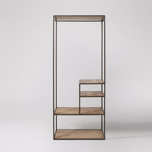Durable Wooden Clothes Hanging Rail