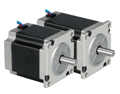 Stepper Motor - Metal, NEMA 8-42 Frame Sizes, Black | Industrial-Quality, Low Noise, Low Heat, Low Vibration, High Reliability