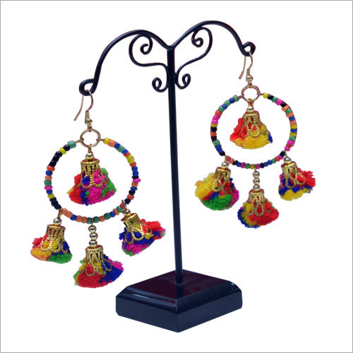 Ladies Pom Pom Earring