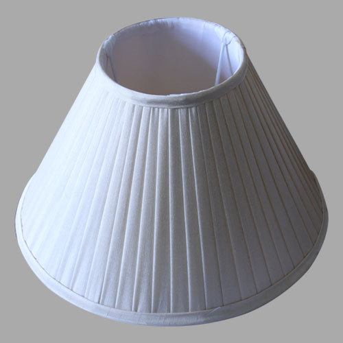 Pleated Lamp Shade - Fabric, Various Sizes, Dazzling White Cone Shape | Easy Installation, Flawless Finishing, Trendy Design