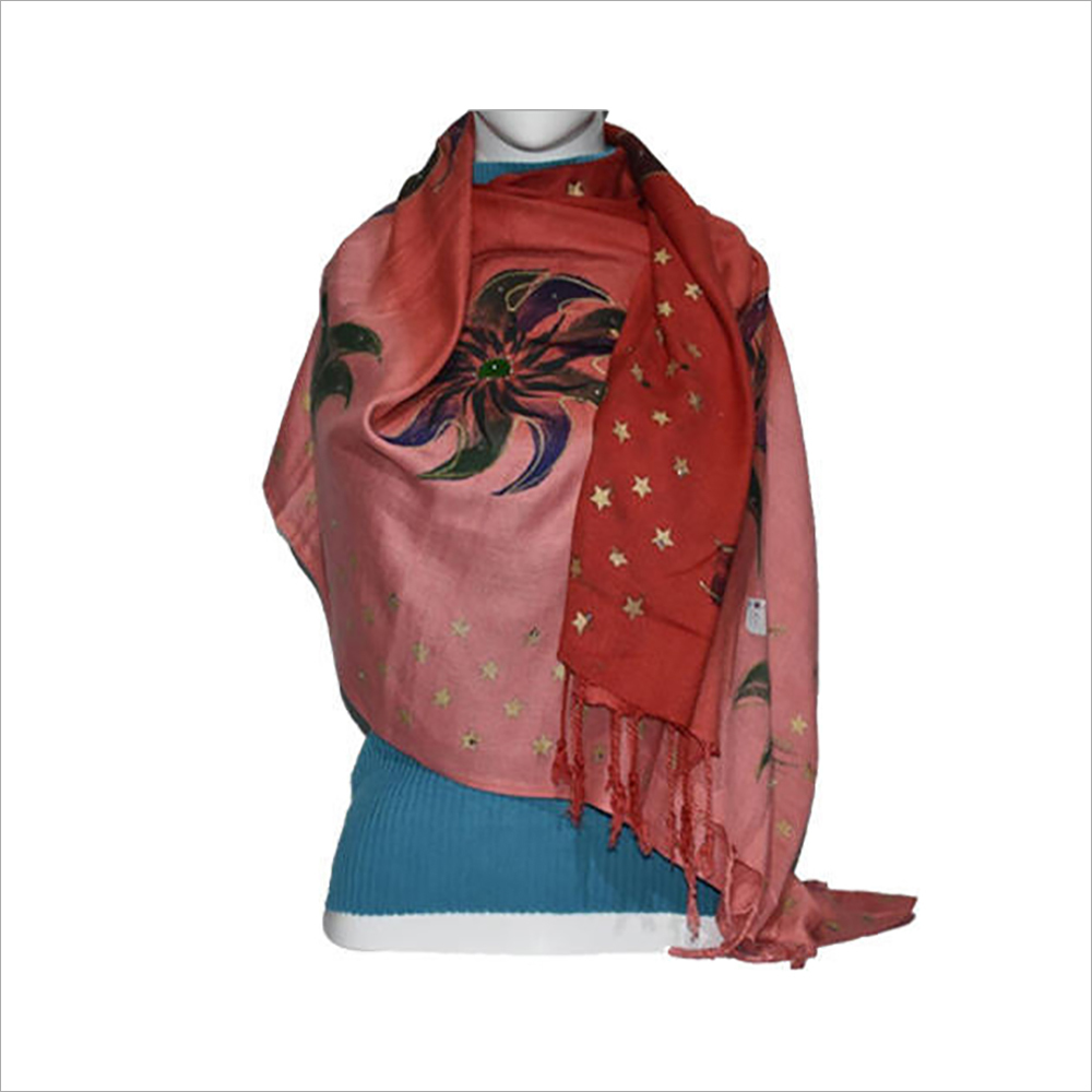 Wool Ladies Designer Print Stole