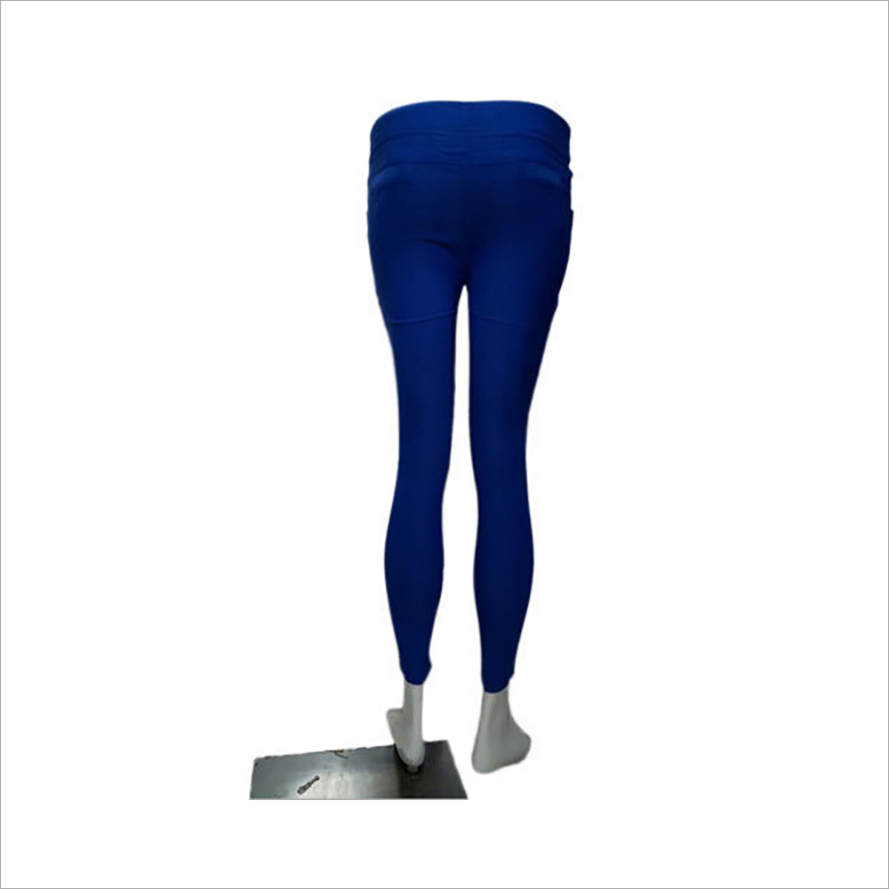Ladies Blue Jeggings - Cotton, Sizes S to XXL | Quick Dry, Washable, Stretchable, Trendy Designs, Premium Quality