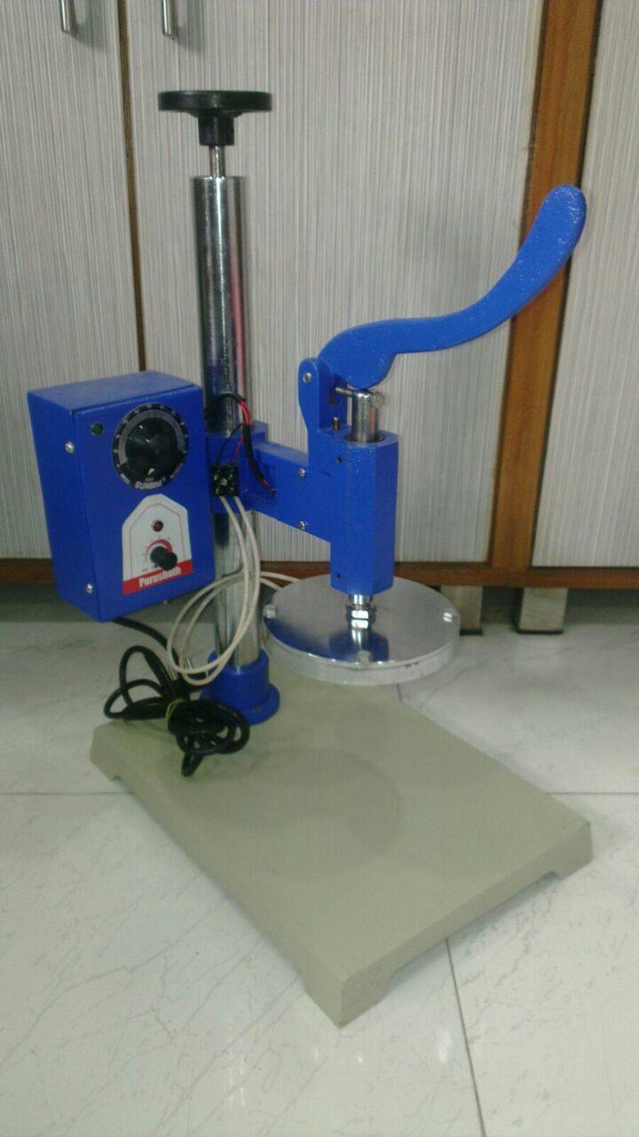 Glass Cup Sealing Machine - Electric, 14" X 10" X 23.5", Blue | Manual Operation, Thermostat Control, Energy Efficient, Long Service Life