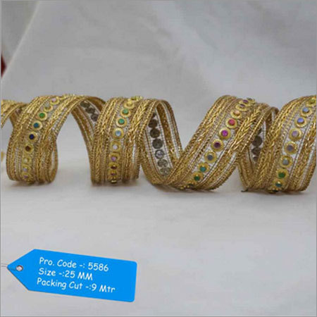 Golden Latest Saree Border Lace