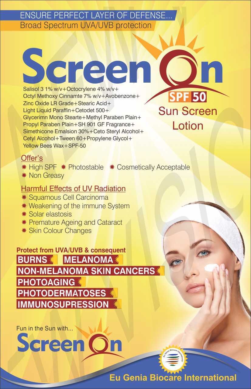 Sunscreen Lotion Ingredients: Metals Extract