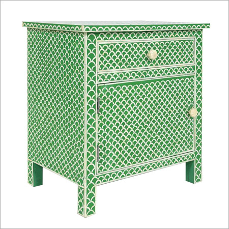 प्राचीन हड्डी की इनले ड्रावर