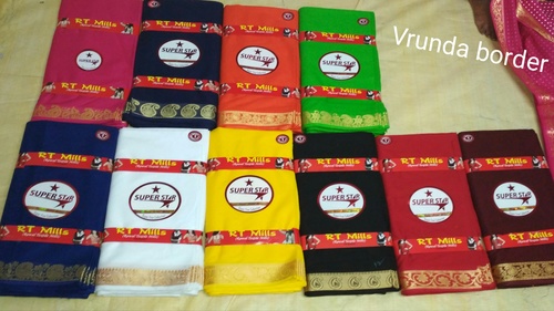 जाक्वार्ड बॉर्डर ब्लाउज फैब्रिक