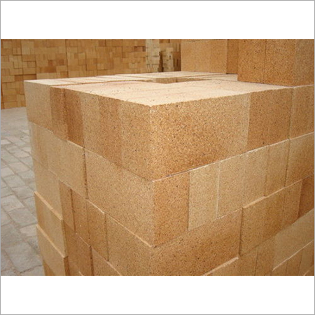 Refractory Fire Bricks - Alumina 30%-70% | 9x4.5x3 inches, Buff Yellow & Red, Fire and Heat Resistant, Rectangular Shape
