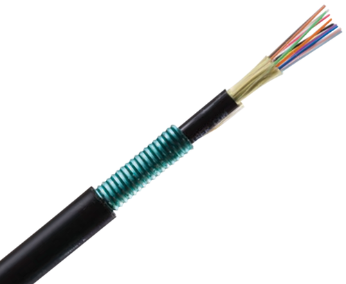Armored Fiber Optic Cable - Durable Steel Armoring, High-Speed Data Transmission, Flexible Design, Weather Resistant